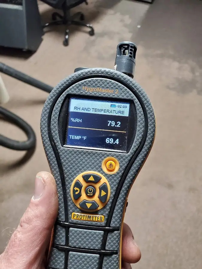 Moisture meter humidity assessment for Fire & Smoke Damage Restoration in West Covina