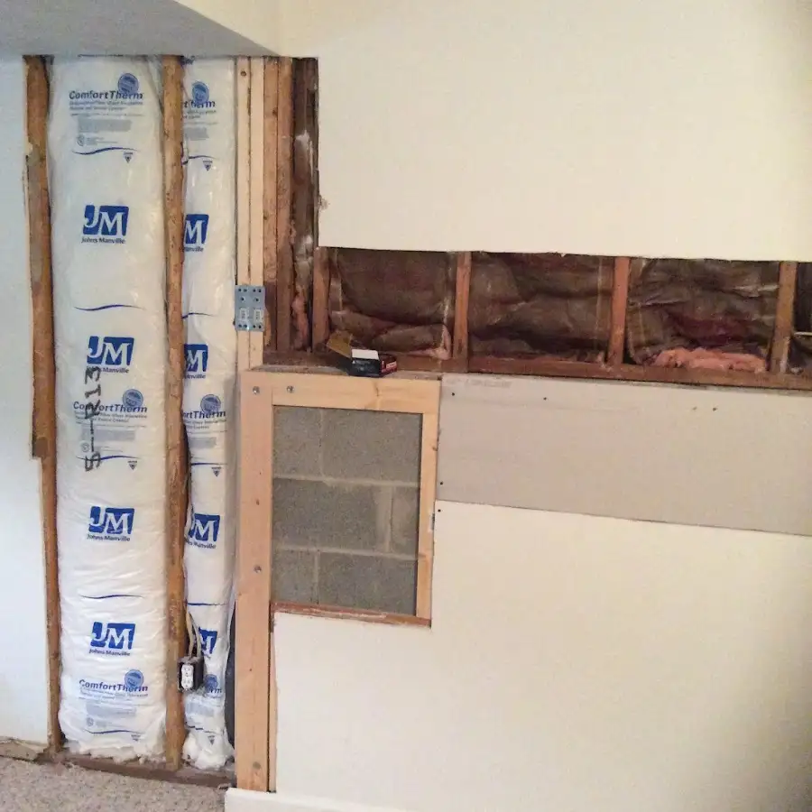 Wall insulation replacement during Structural Drying in West Covina